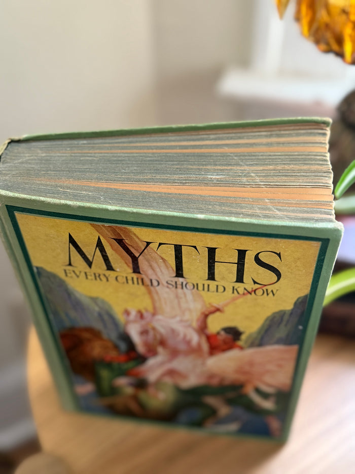 1914 antique book -  Myths Every child should know