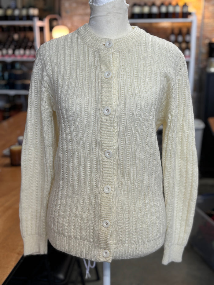 Vintage Marshall Field’s Ribbed Cardigan – Made in Hong Kong