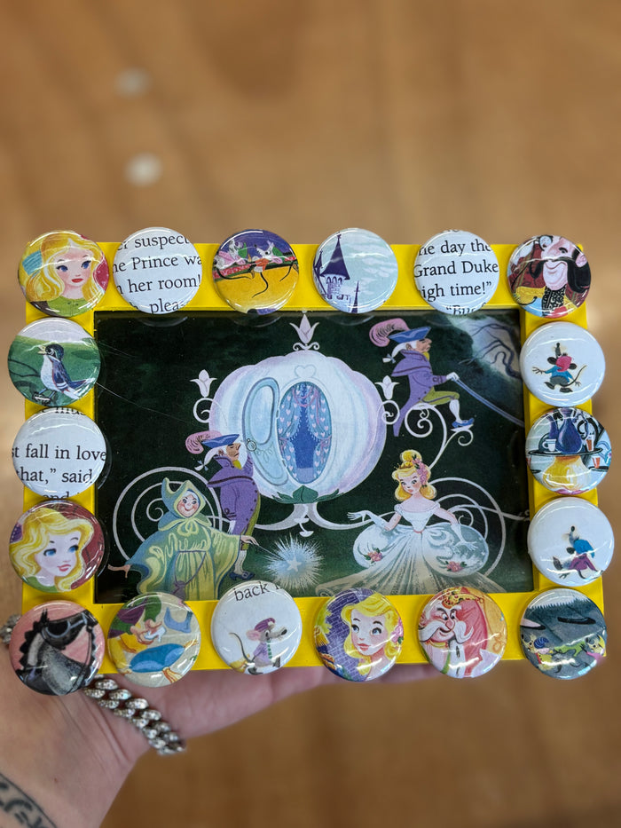 Handmade Cinderella Button Frame