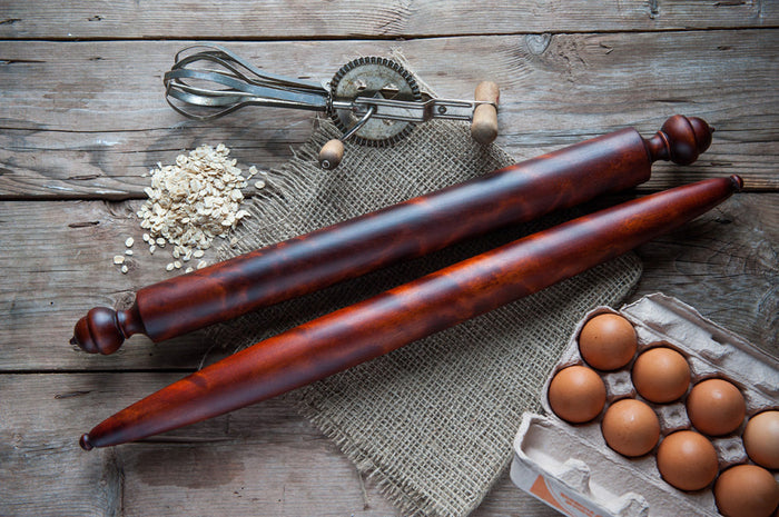 Acorn Pastry Baton,  Tapered Rolling Pin - Cattails Woodwork