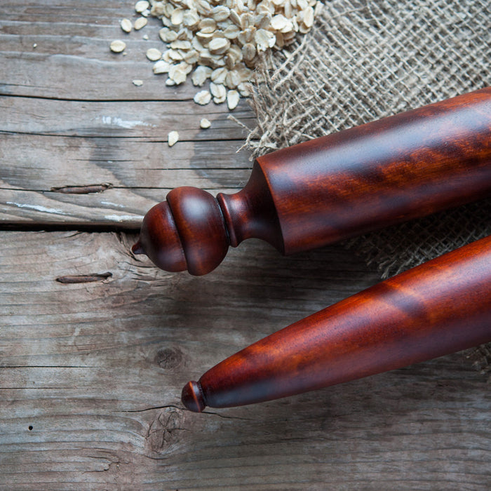 Acorn Pastry Baton,  Tapered Rolling Pin - Cattails Woodwork