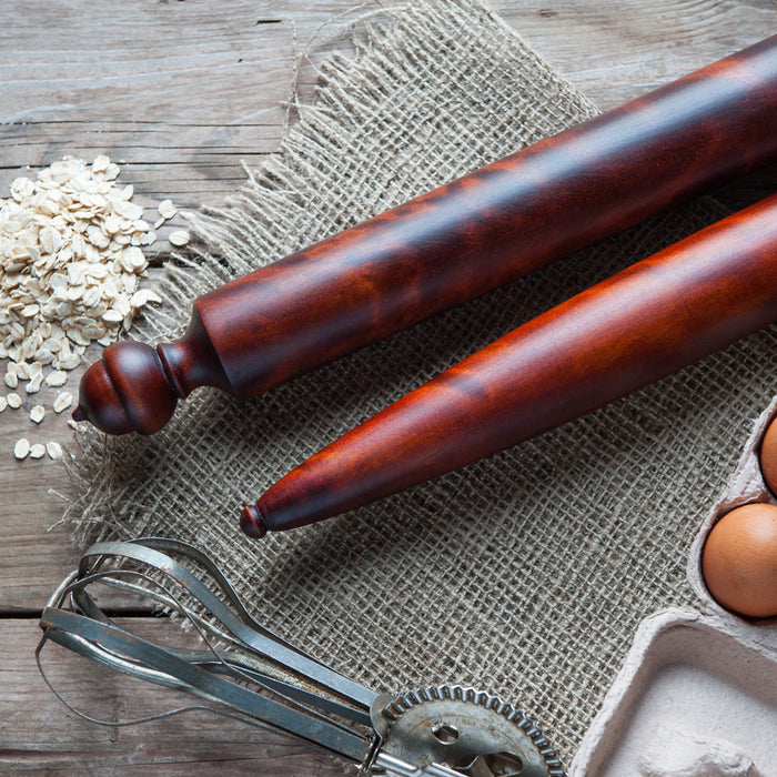 Acorn Pastry Baton,  Tapered Rolling Pin - Cattails Woodwork