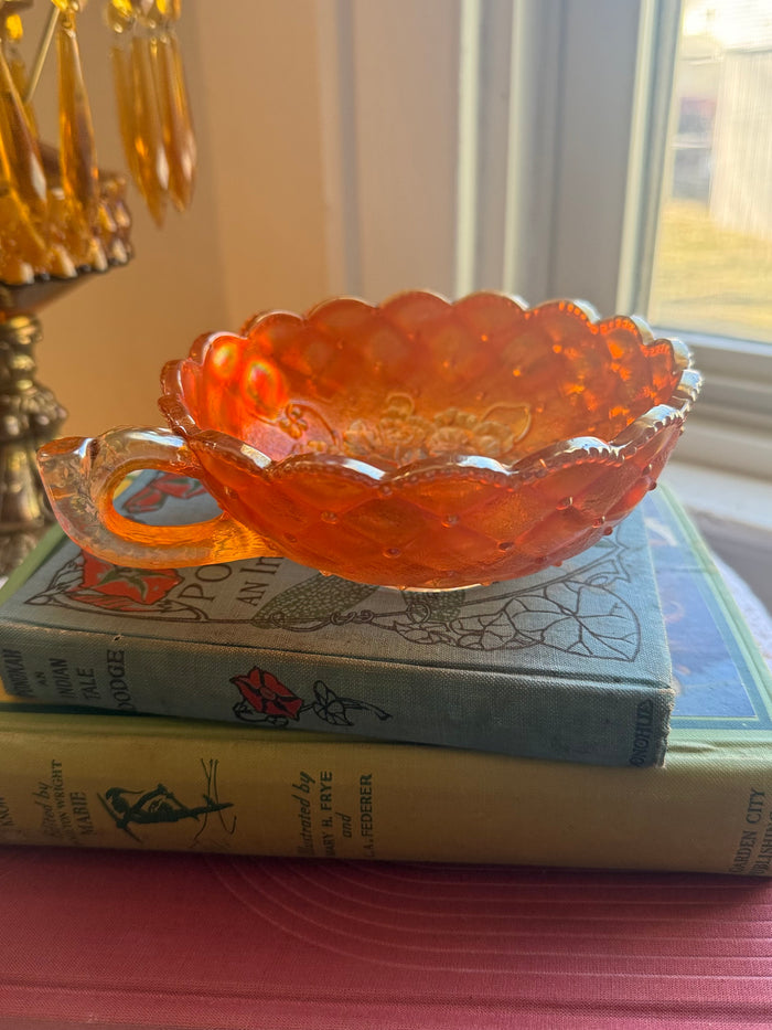 Antique imperial marigold dish