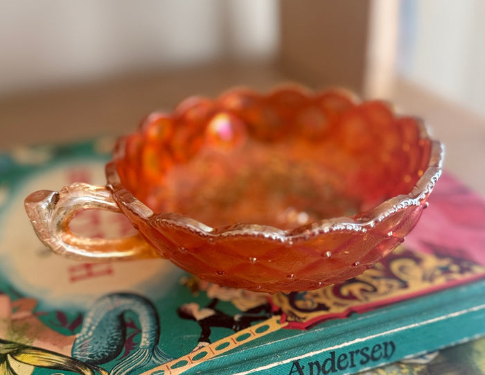 Antique imperial marigold dish