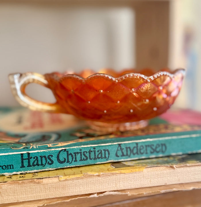 Antique imperial marigold dish