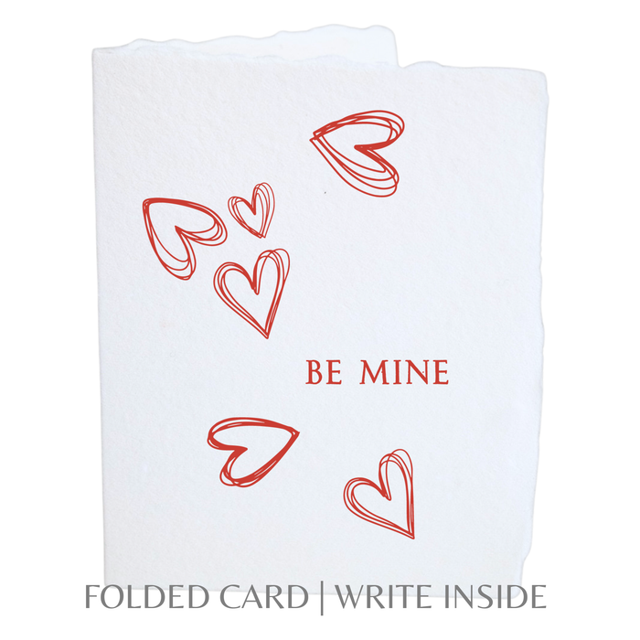 Be Mine White Valentine's Day | Eco-Friendly Greeting Card