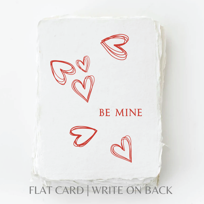 Be Mine White Valentine's Day | Eco-Friendly Greeting Card