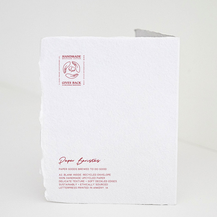 Be Mine White Valentine's Day | Eco-Friendly Greeting Card