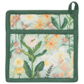 Bees & Blooms Spruce Potholder