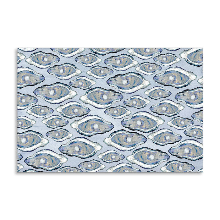 Blue Oysters Paper Placemats