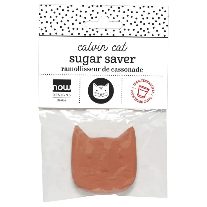 Calvin Cat Terracotta Sugar Saver NOW DESIGNS
