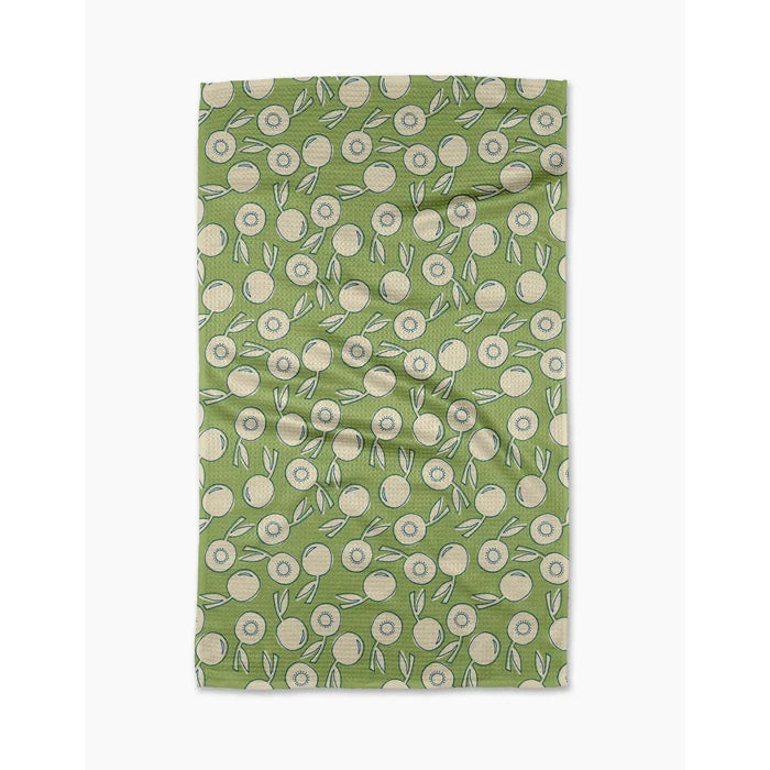 Cherry Explosion Geometry Kitchen Tea Towel