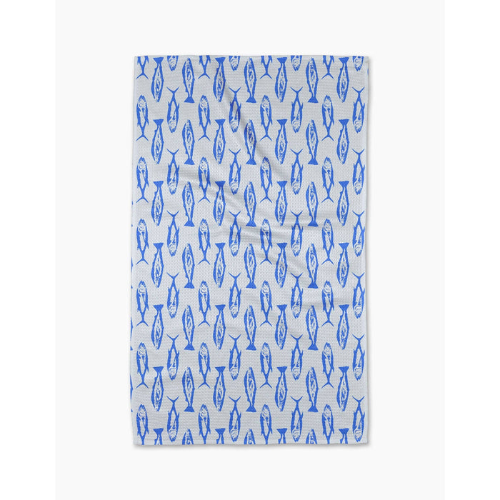 Coastal Catch Geometry Kitchen Tea Towel