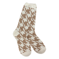 Cozy Cali Socks in Houndstooth Portabello