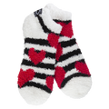 Cozy Low One Size Socks in Heart Stripe