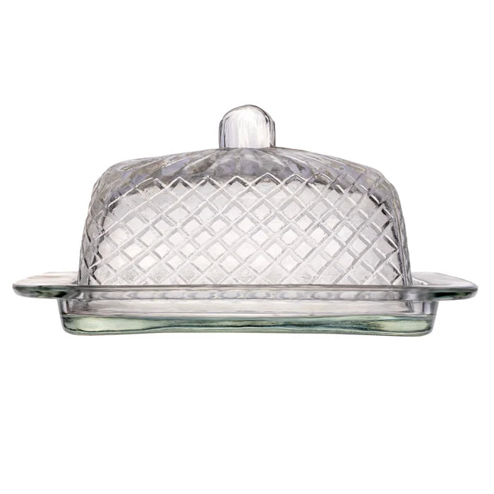 Cut Glass Clear Butter Dish Mugs Browns Kitchen