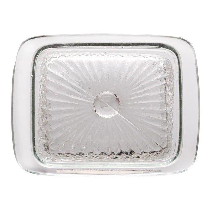 Cut Glass Clear Butter Dish Mugs Browns Kitchen