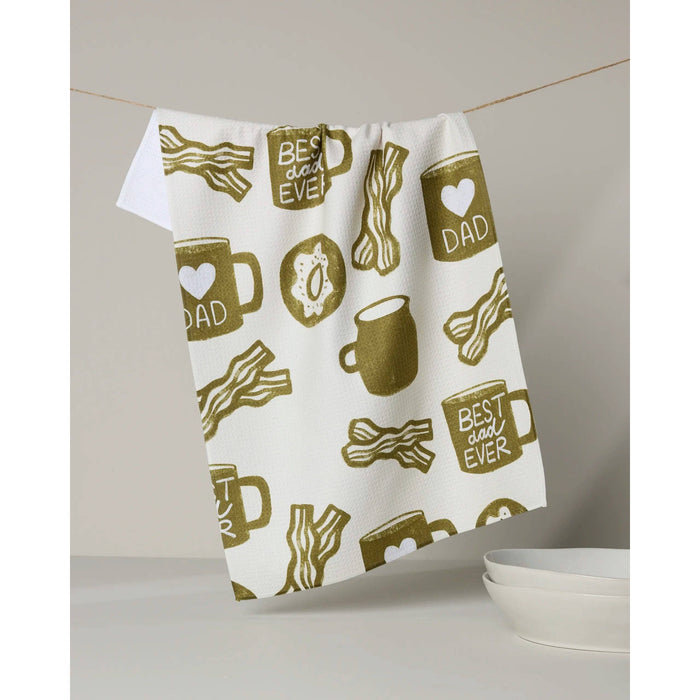 Dad Fuel Geometry Tea Towel