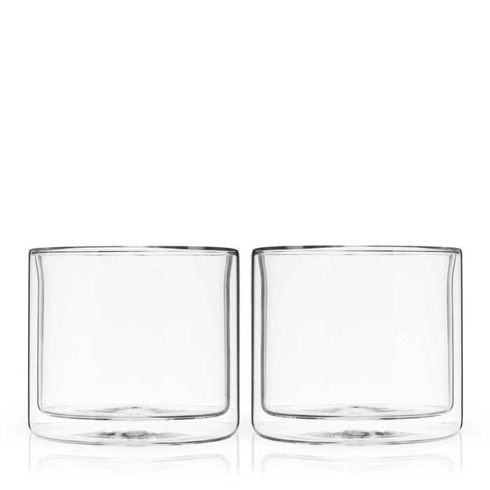 Double Walled Old Fashioned Glasses Set of 2