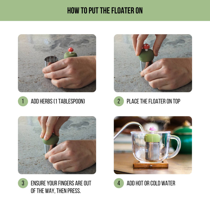 Floral Watering Can Floating Tea Infuser