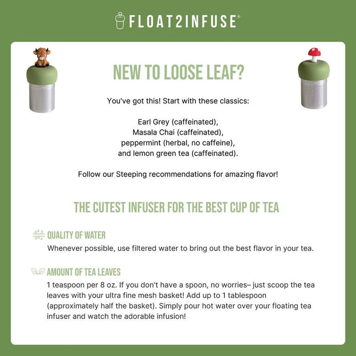 Floral Watering Can Floating Tea Infuser