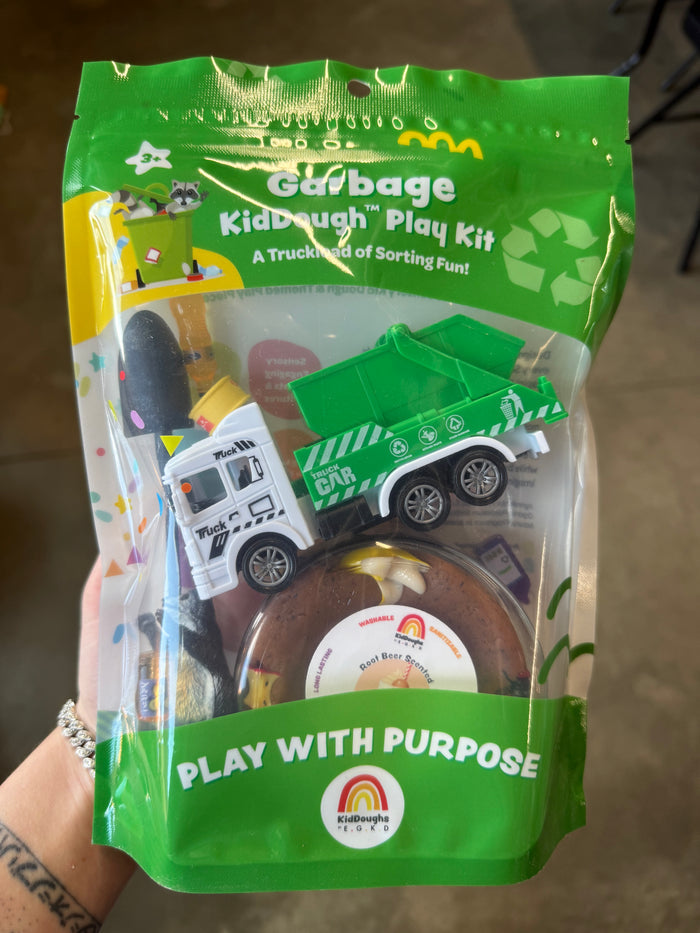 Garbage KidDough Play Kit – Sensory Dough Set with Garbage Truck