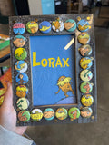 Handmade Lorax button frame