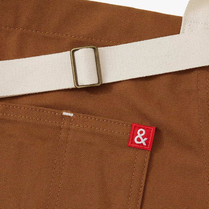 Hedley & Bennett Essential Apron in Cider Brown w/ Vanilla Straps