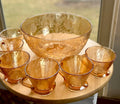 Jeannette glass punch bowl