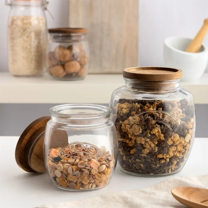 KILNER Jar with Wooden Lid 67.6 OZ