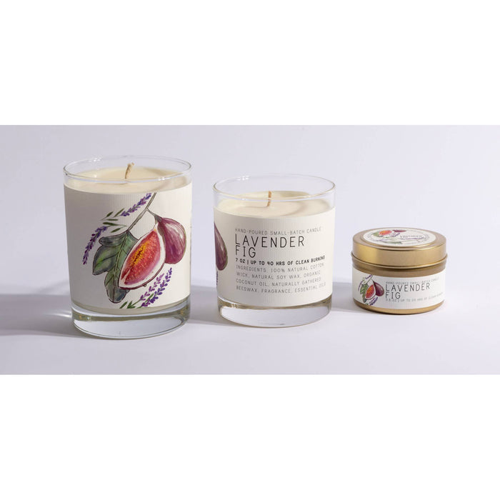 Lavender Fig - Medium Glass - Just Bee Candle