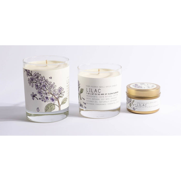 Lilac - Medium Glass - Just Bee Candle