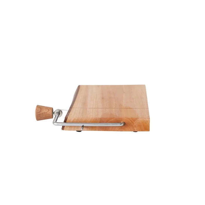Live Edge Mahogany Wood Cheese Slicer