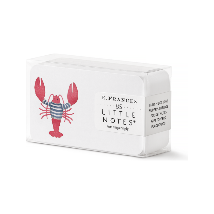 Lobster Little Notes® – Boxed Set of 85 Mini Notecards