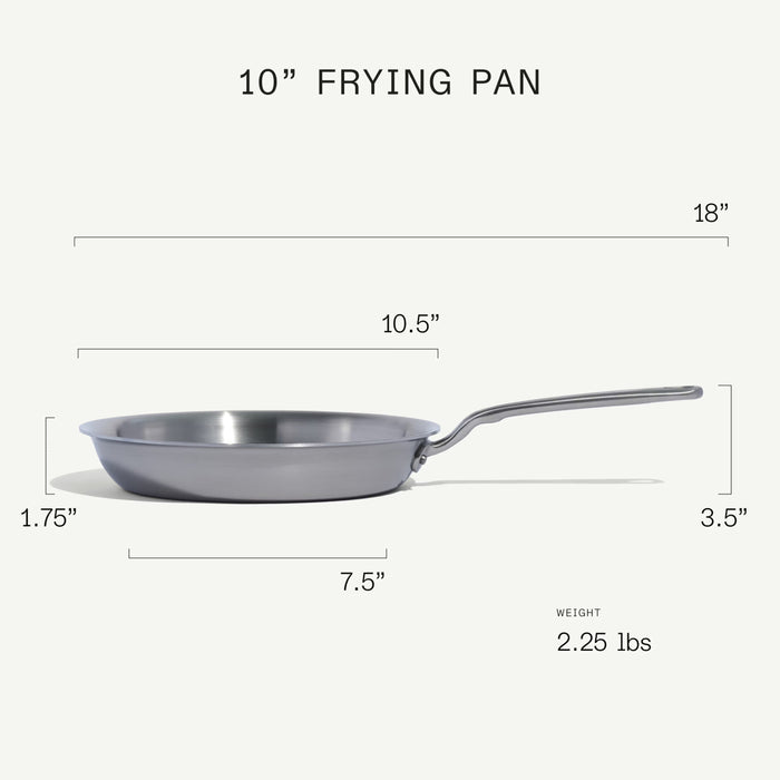 Made In Stainless Clad Frying Pan 10"