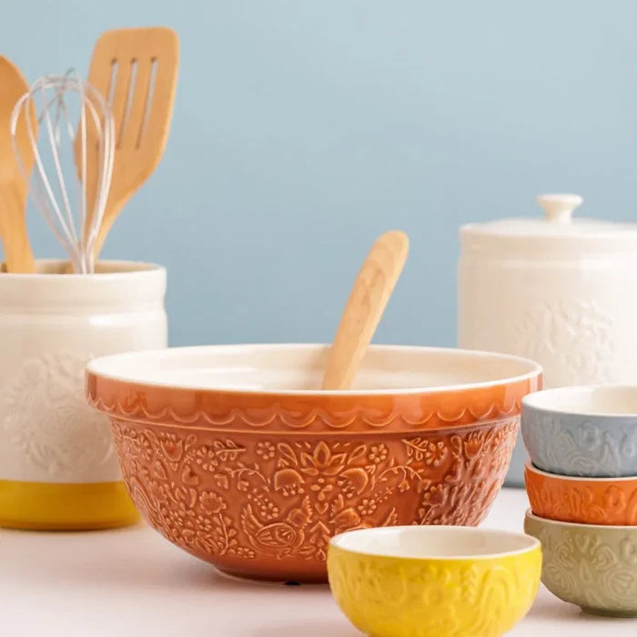 Mason Cash Home To Roost S24 Sienna Orange Mixing Bowl