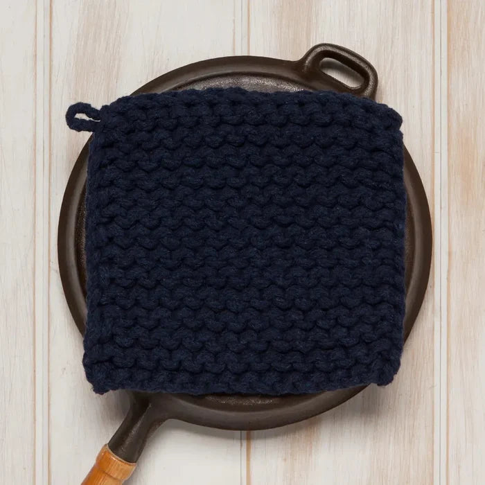 Potholder Knit Midnight  Browns Kitchen