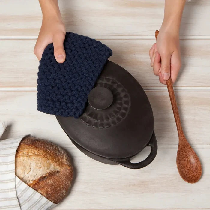 Potholder Knit Midnight  Browns Kitchen