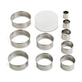 Mrs. Anderson's Baking Round Cutters with Reusable Storage Container, Set of 10