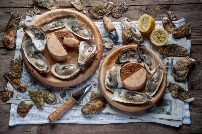 Oyster Board & Knife - Cattails Woodwork