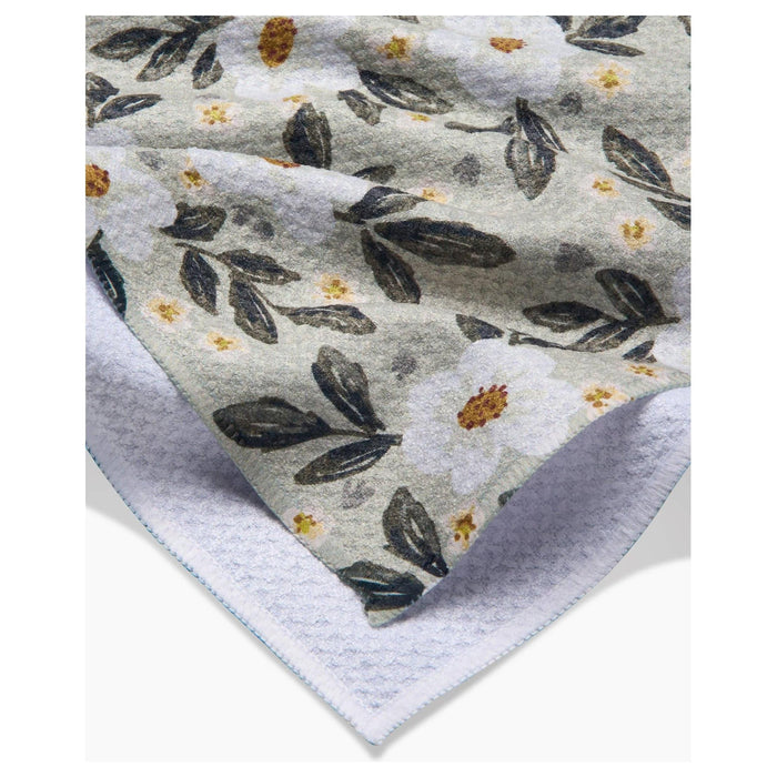 Painted Spring Flowers Tea Towel
