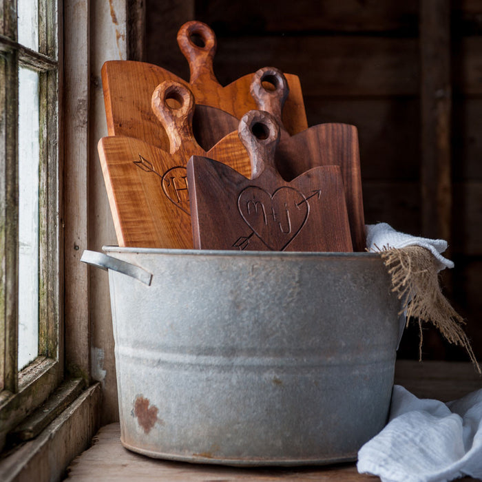Personalized Rustic Breadboard - Cattails Woodwork