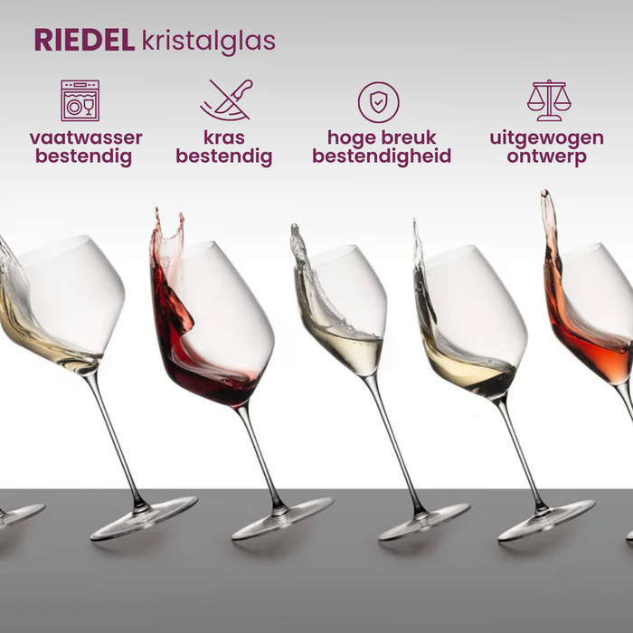 Riedel Champagneglazen - Flutes - Vinum - Cuvee Prestige - 230 ml - 2 stuks