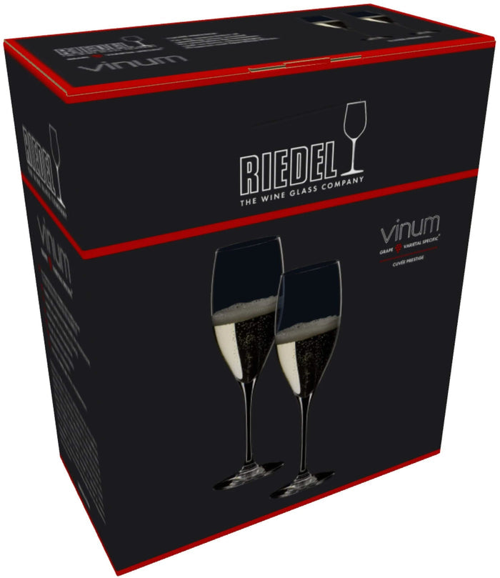 Riedel Champagneglazen - Flutes - Vinum - Cuvee Prestige - 230 ml - 2 stuks
