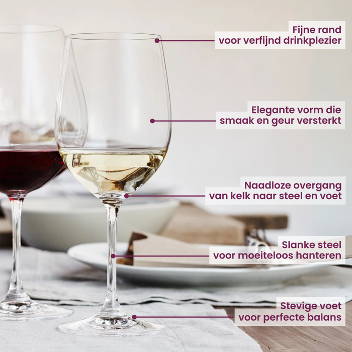 Riedel Rode Wijnglazen Vinum - Cabernet / Merlot - 650 ml - 2 stuks