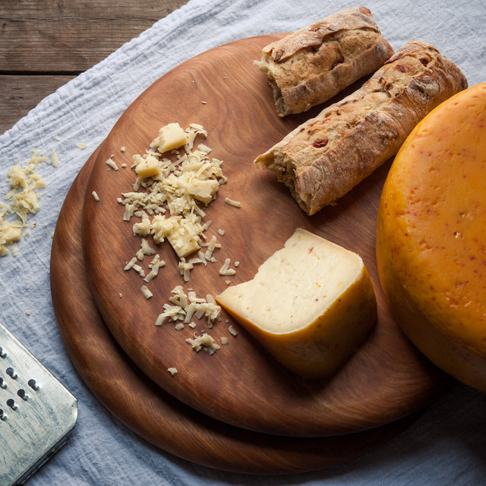 Round Cheese or Pizza Board - Cattails Woodwork