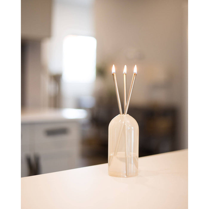 Silver Everlasting Candle – Reusable Steel Candles