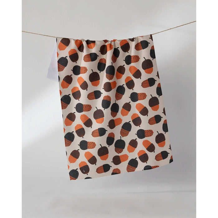 Squirrel Bounty Geometry Tea Towel