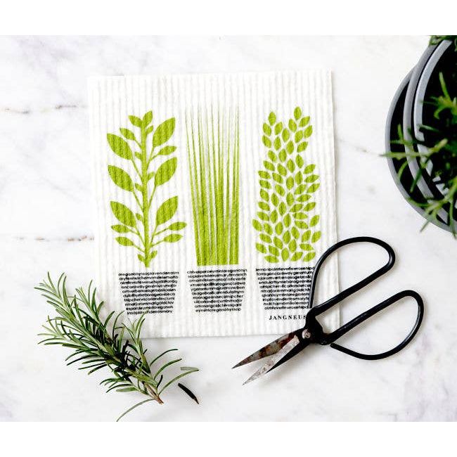 Swedish Dishcloth - Herbs - Green