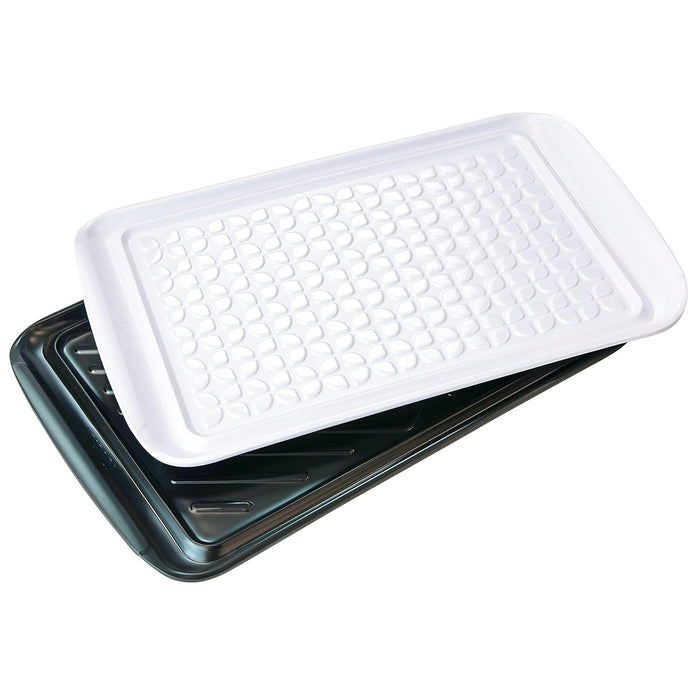 Tovolo Grilling Platters for Outdoor Grill BBQ Prep and Serve Trays Set of 2